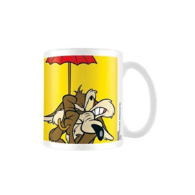 Looney Tunes Wile E Coyote Mug White/Yellow/Brown (One Size)
