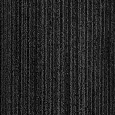 Loop Pile Heavy Duty Carpet Tiles(50X50cm)Flooring Black. Polypropylene Material Contract