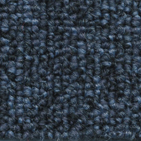 Loop Pile Heavy Duty Carpet Tiles(50X50cm)Flooring Blue. Latex pre coat Backing Contract, Office, Shop, Home. 20 tiles (5SQM)