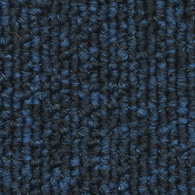 Loop Pile Heavy Duty Carpet Tiles(50X50cm)Flooring Blue. Latex pre coat Backing Contract, Office, Shop, Home. 20 tiles (5SQM)