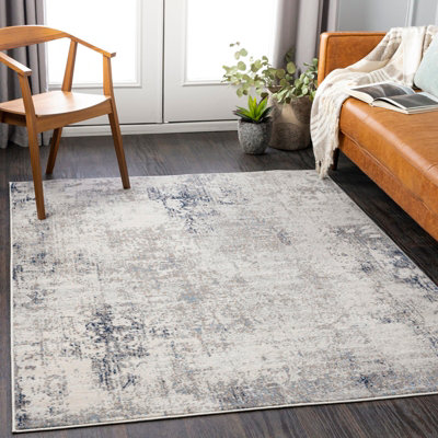 LOPIKA Abstract Modern Marble Grey Area Rug 140 x 200 cm