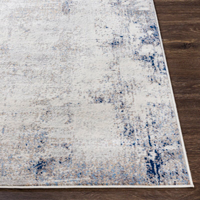 LOPIKA Abstract Modern Marble Grey Area Rug 140 x 200 cm