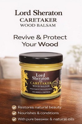 Lord Sheraton Caretaker Wood Balsam - Clear, 125ml - Beeswax Furniture ...