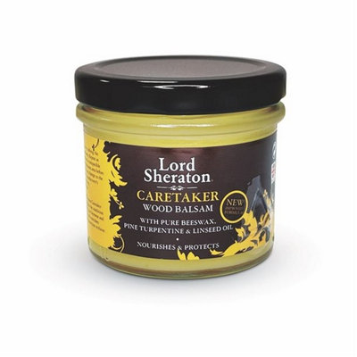 Lord Sheraton Caretaker Wood Balsam Polish Pure Beeswax Linseed Oil 125ml