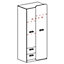 Lorento L1 Hinged Wardrobe - Vibrant and Functional, Ash Coimbra & Green, H1880mm W800mm D520mm