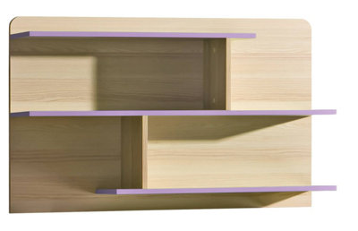 Lorento L8 Wall Panel 110cm - Chic and Elegant, Ash Coimbra & Violet, H650mm W1100mm D220mm