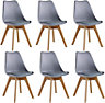 Lorenzo Dining Chairs Set of 6, Grey