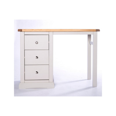 Loreo 3 Drawer Desk - Dressing Table Chrome Knob