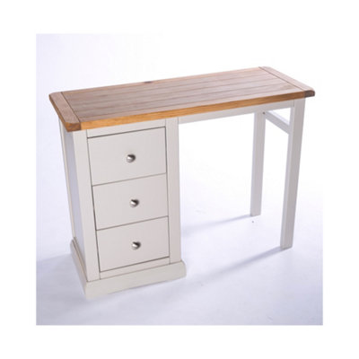 Loreo 3 Drawer Desk - Dressing Table Chrome Knob