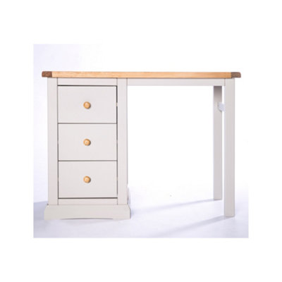 Loreo 3 Drawer Desk - Dressing Table Wood Knob
