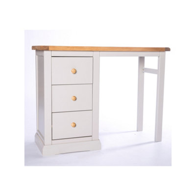 Loreo 3 Drawer Desk - Dressing Table Wood Knob