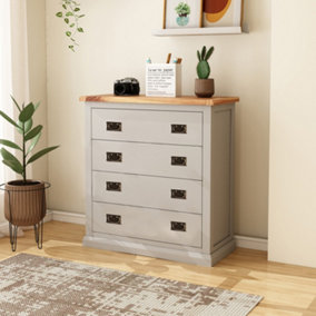 Loreo 4 Drawer Chest of Drawers Bras Drop Handle