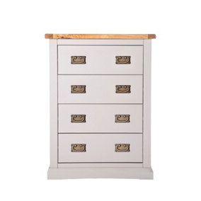 Loreo 4 Drawer Chest of Drawers Bras Drop Handle