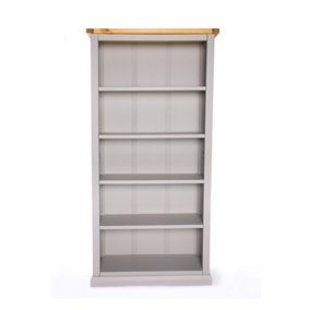 Loreo Light Grey Bookcase 180x90x30cm