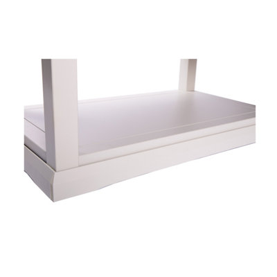 Loreo Light Grey Coffee Table with Shelf