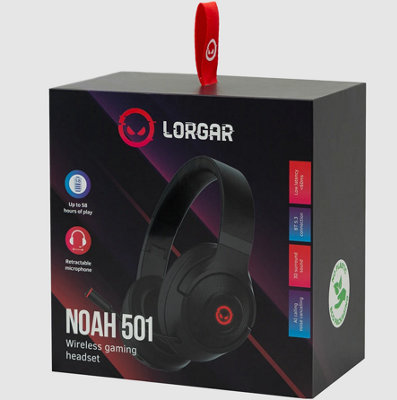Lorgar Noah 501 Gaming Bluetooth Headset with Microphone Black - 4