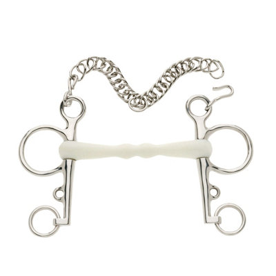 Mors De Rugby Pelham Français – Double Bride Simulée, Action Différée, Acier Inoxydable – Pour Chevaux Sensibles, Présentation Et Concours