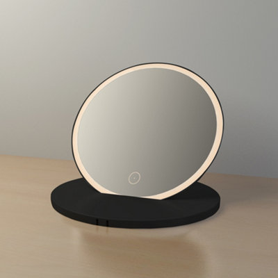 Lorraine Portable Rechargeable LED Vanity Mirror with 2x Magnification - 155 x 16mm