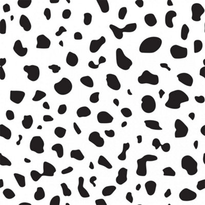 Lots Of Spots Wallpaper Black And White | DIY at B&Q