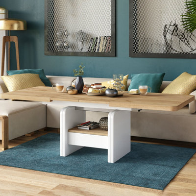 Lotta 2 in 1 Extending Coffee / Dining Table 120-180cm - Golden Craft ...