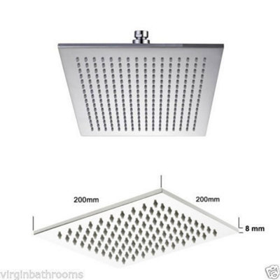 Lotus 2 Dial 1 Way Square Set - Ceiling Head - 4
