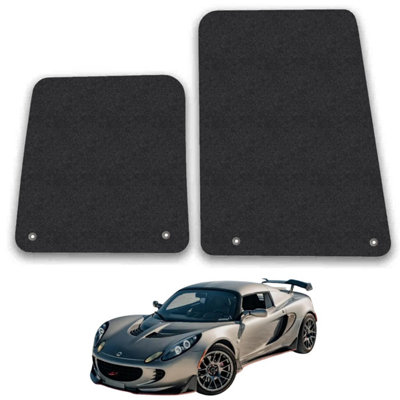 Lotus Elise 2000-2004 Car Floor Mats Carpet Tailored Fit 2pc Set Anti-Slip Black