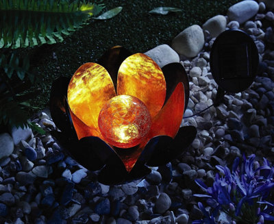 Lotus flower solar on sale lights