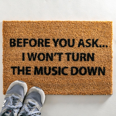 Loud Music Doormat - Regular 60x40cm