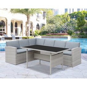 Rattan garden sofa b&q hotsell