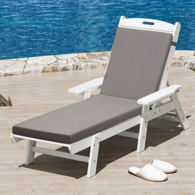 Sun Lounger Steamer Chair Cushions B And Q Grey Sunlounger