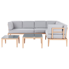 Lounge Set RIMA III Aluminium Grey Left Hand 6 Seater