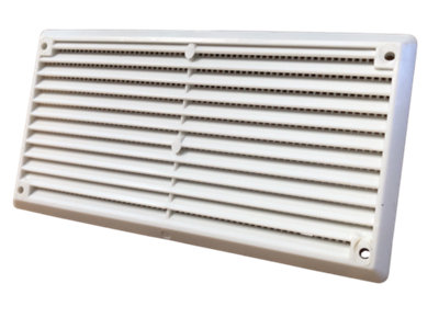 Louvre Vent 6x3 White With Flyscreen