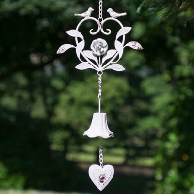 Love Birds Hanging Outdoor Garden Decoration Wind Chime