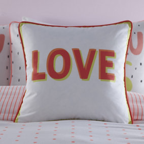 Love Filled Kids Vibrant Bedroom Cushion 100% Cotton