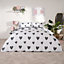 Love Heart Decorative Printed Duvet Cover Set with Pillowcase