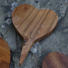 Love Heart Shaped Wooden Marker