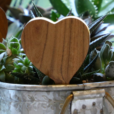 Love Heart Shaped Wooden Marker