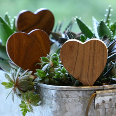 Love Heart Shaped Wooden Marker