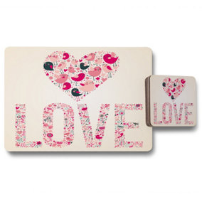 Love Hearts (Placemat & Coaster Set) / Default Title