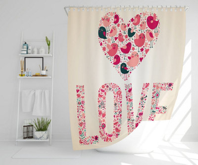 Love Hearts (Shower Curtain) / Default Title Price Comparisons | Compare The Build