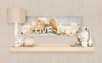 Love LED Printed Canvas Candles Wall Art