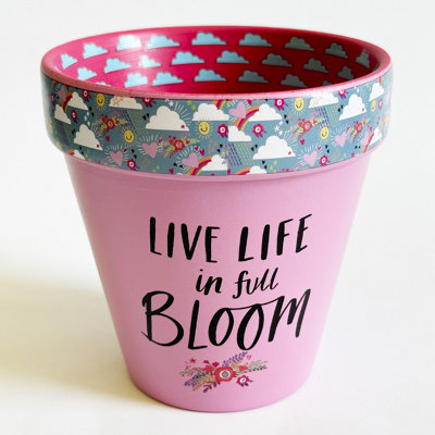 Love Plants Pot Live Life In Full Bloom