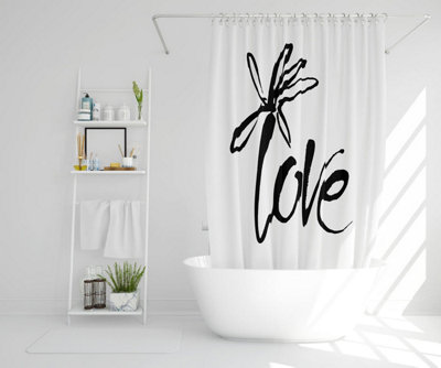 Love Type (Shower Curtain) / Default Title