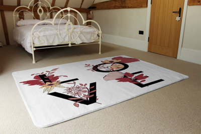 Love Typography Designer Special Soft Home Rug