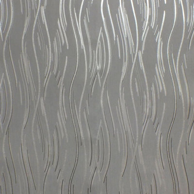 Love Your Walls Shimmer Wave Wallpaper Grey J74609
