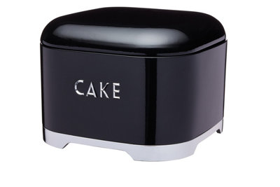 Lovello Black Cake Tin, Steel Curved design