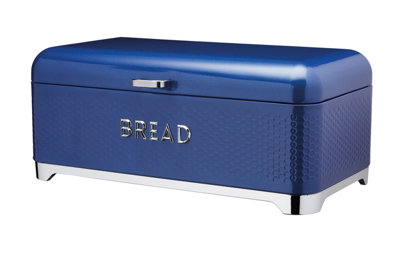 Lovello Textured Bread Bin - Midnight Blue