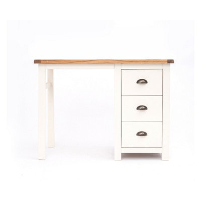 Lovere 3 Drawer Desk - Dressing Table Brass Cup Handle