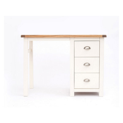 Lovere 3 Drawer Desk - Dressing Table Chrome Cup Handle