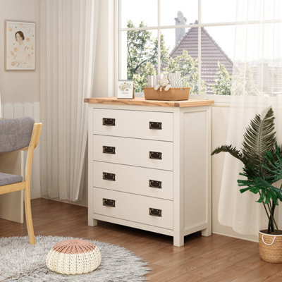 Lovere 4 Drawer Chest of Drawers Bras Drop Handle